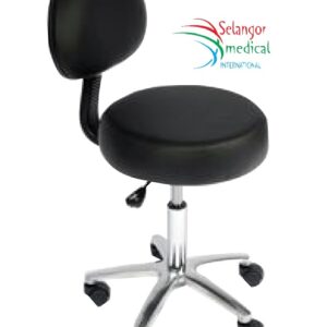 Tabouret de labo avec dossier