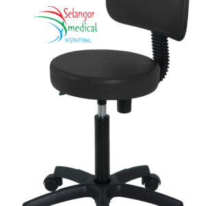 Tabouret de labo avec dossier