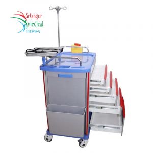 Chariot médical d&rsquo;urgence ABS